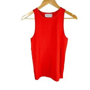 Modern Citizen Red Round Neck Tank Stretch Knit Top Size Large
